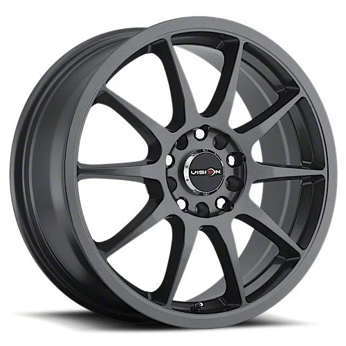 Bane Gunmetal Wheel; 17x7; 38mm Offset (05-09 Mustang GT, V6)