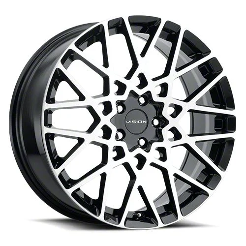 Recoil Gloss Black Machined Face Wheel; 17x8; 38mm Offset (05-09 Mustang GT, V6)