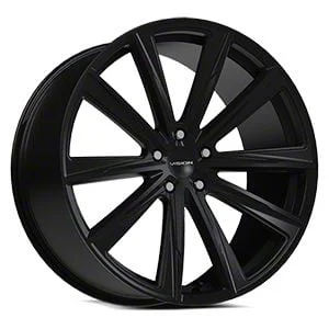 Splinter Satin Black Wheel; 22x9; 38mm Offset (05-09 Mustang)