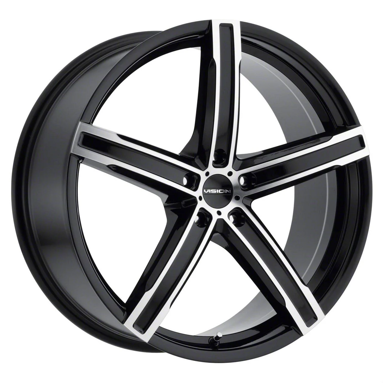 Boost Gloss Black Machined Wheel; 20x8.5; 35mm Offset (10-14 Mustang)