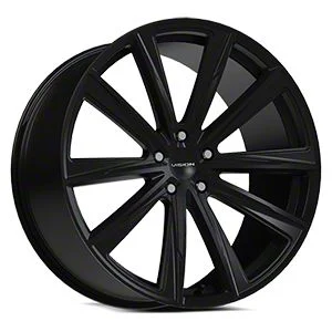 Splinter Satin Black Wheel; 20x9; 38mm Offset (15-23 Mustang GT, EcoBoost, V6)