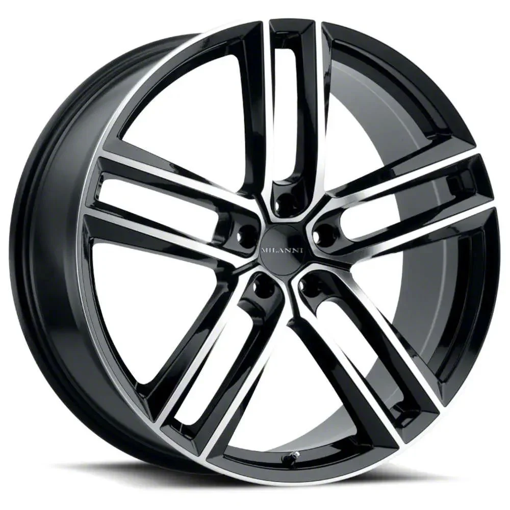 Clutch Gloss Black Machined Wheel; 20x9; 20mm Offset (08-23 RWD Challenger, Excluding Widebody)