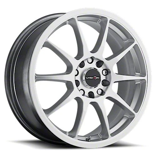 Bane Hyper Silver Wheel; 17x7; 38mm Offset (10-14 Mustang GT w/o Performance Pack, V6)