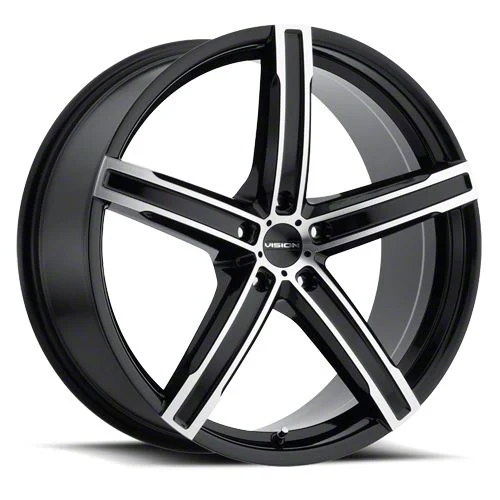 Boost Gloss Black Machined Face Wheel; 17x8; 38mm Offset (10-14 Mustang GT w/o Performance Pack, V6)