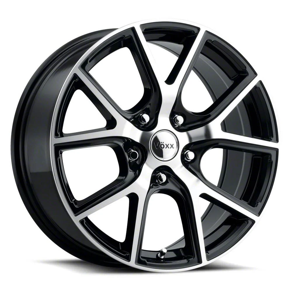 Voxx Lumi Gloss Black Machined Wheel; Rear Only; 20x10; 25mm Offset (06-10 RWD Charger)