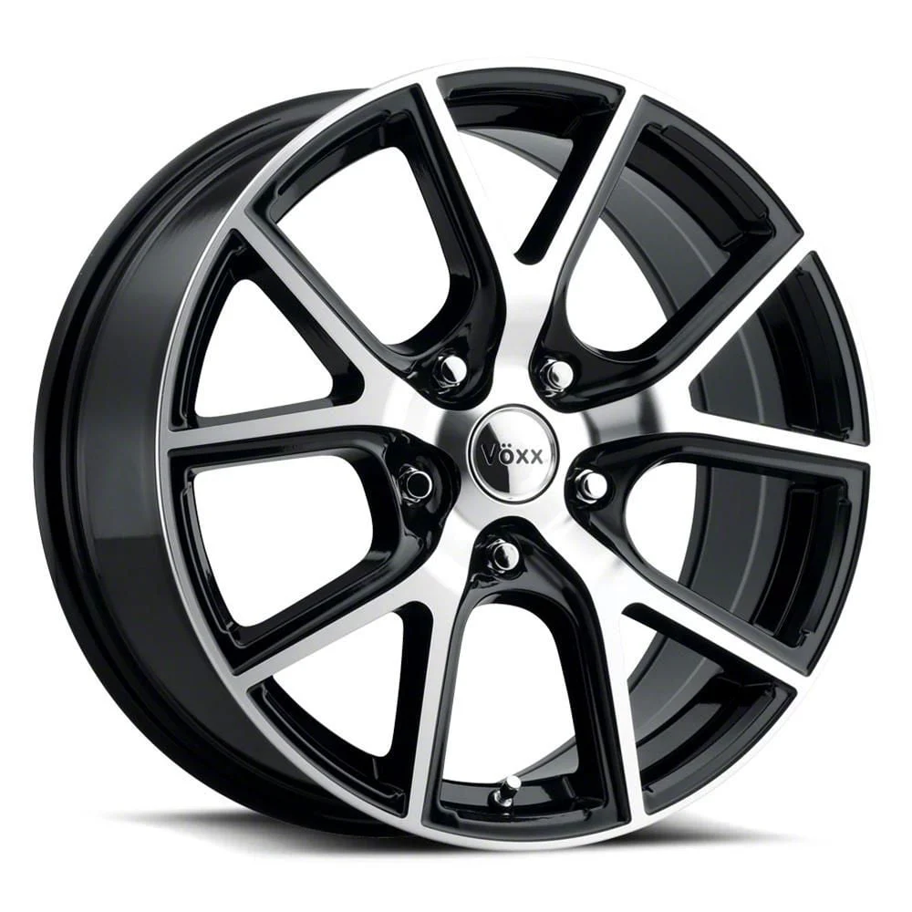 Voxx Lumi Gloss Black Machined Wheel; Rear Only; 20x10; 25mm Offset (08-23 RWD Challenger, Excluding SRT Demon)