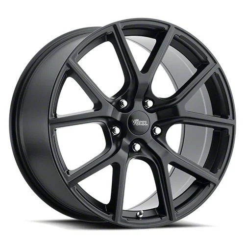 Voxx Lumi Matte Black Wheel; 20x10; Rear Only; 25mm Offset (08-23 RWD Challenger, Excluding SRT Demon)