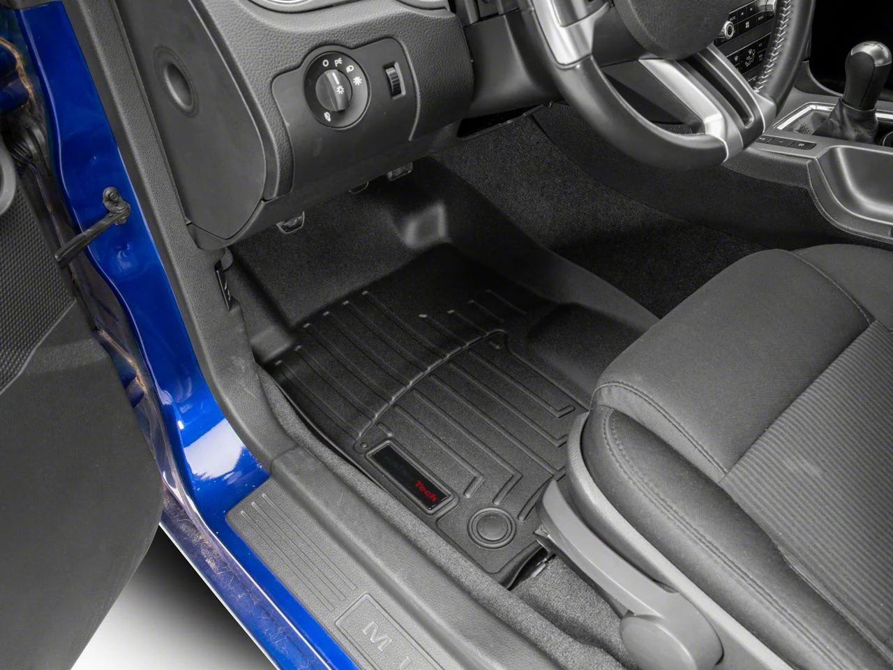 Weathertech DigitalFit Front Floor Liners; Black (11-14 Mustang)