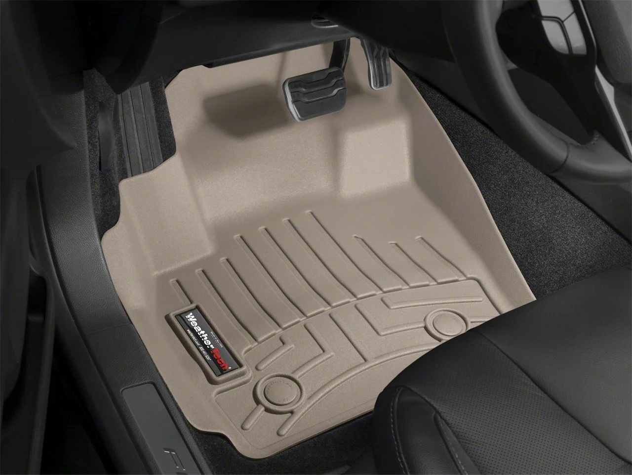 Weathertech DigitalFit Front Floor Liners; Tan (11-14 Mustang)