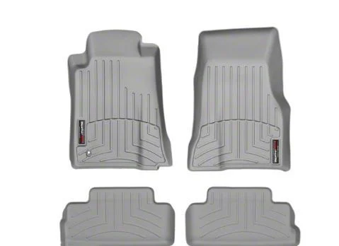 Weathertech DigitalFit Front and Rear Floor Liners; Gray (05-09 Mustang)
