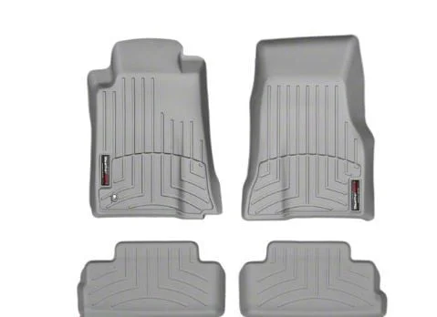 Weathertech DigitalFit Front and Rear Floor Liners; Gray (2010 Mustang)