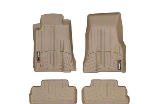 Weathertech DigitalFit Front and Rear Floor Liners; Tan (05-09 Mustang)