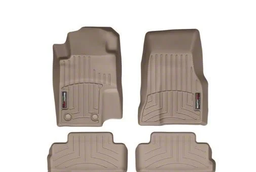 Weathertech DigitalFit Front and Rear Floor Liners; Tan (2010 Mustang)