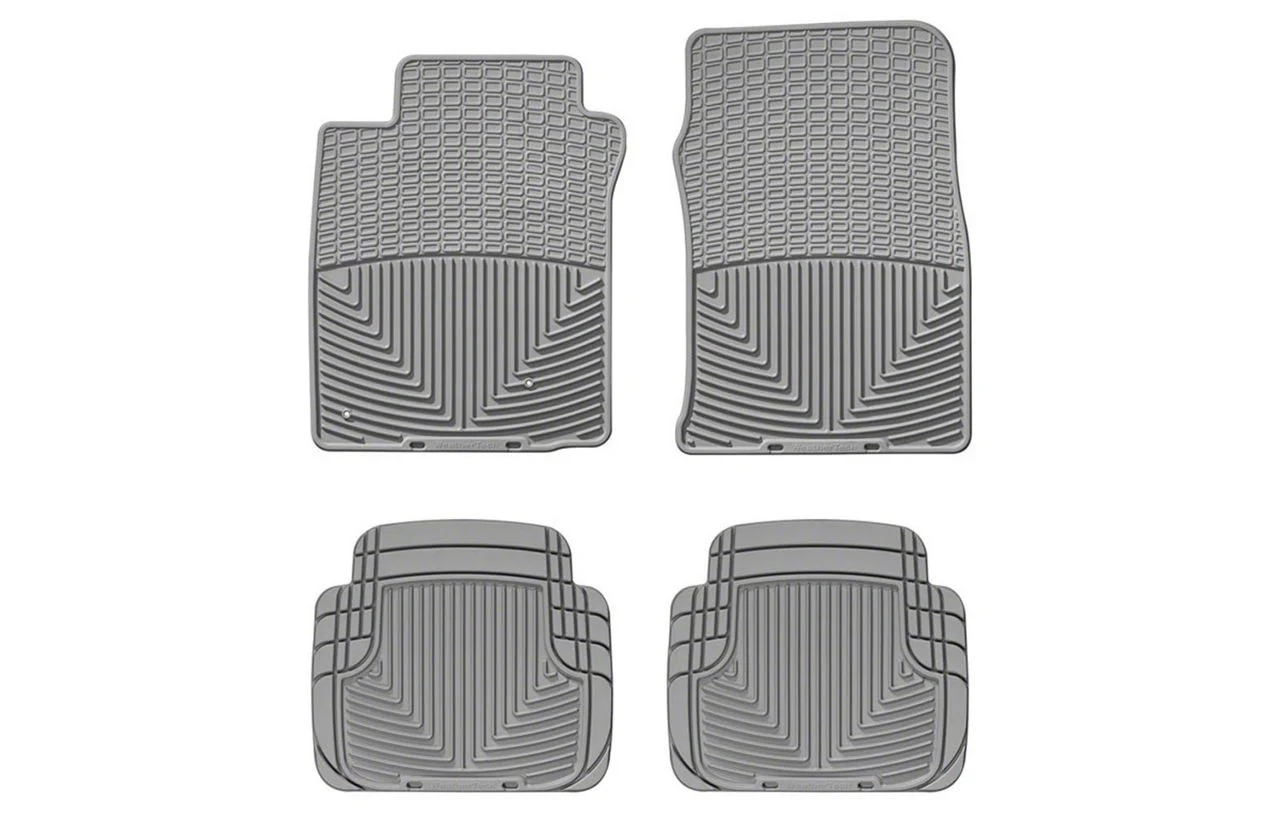 Weathertech All-Weather Front and Rear Rubber Floor Mats; Gray (05-09 Mustang)