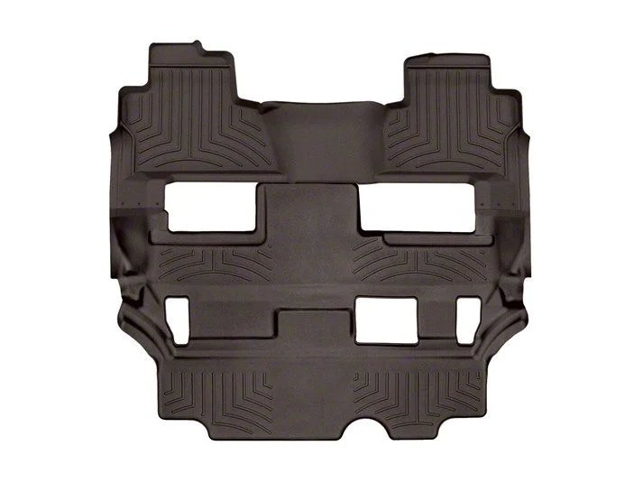 Weathertech Rear and Third Row Floor Liner HP; Cocoa (15-20 Yukon w/ 2nd Row Bench Seat)