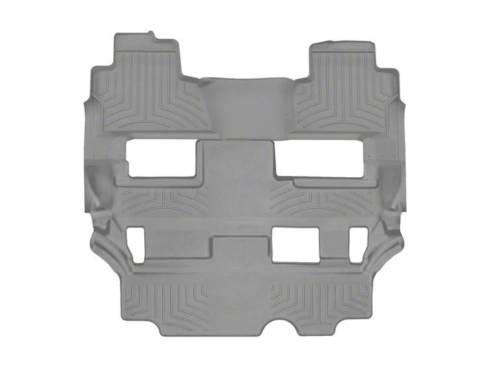 Weathertech Rear and Third Row Floor Liner HP; Gray (15-20 Yukon w/ 2nd Row Bench Seat)