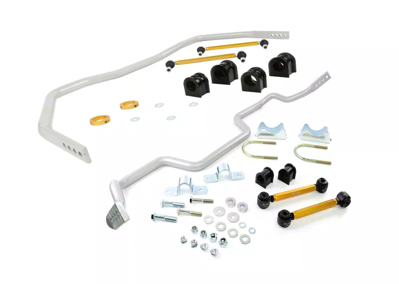 Whiteline Adjustable Front and Rear Sway Bars with End Links (05-14 Mustang Coupe)