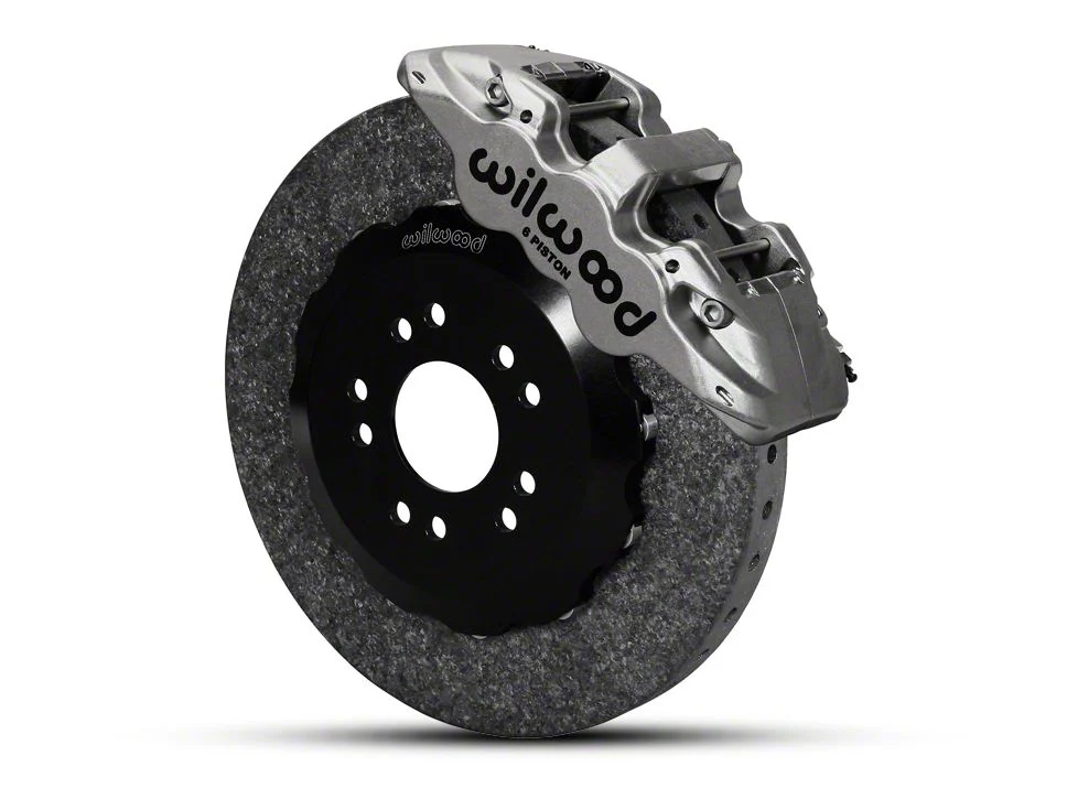 Wilwood AERO6 Dynamic Front Big Brake Kit; Nickel Plated Calipers (05-14 Mustang)