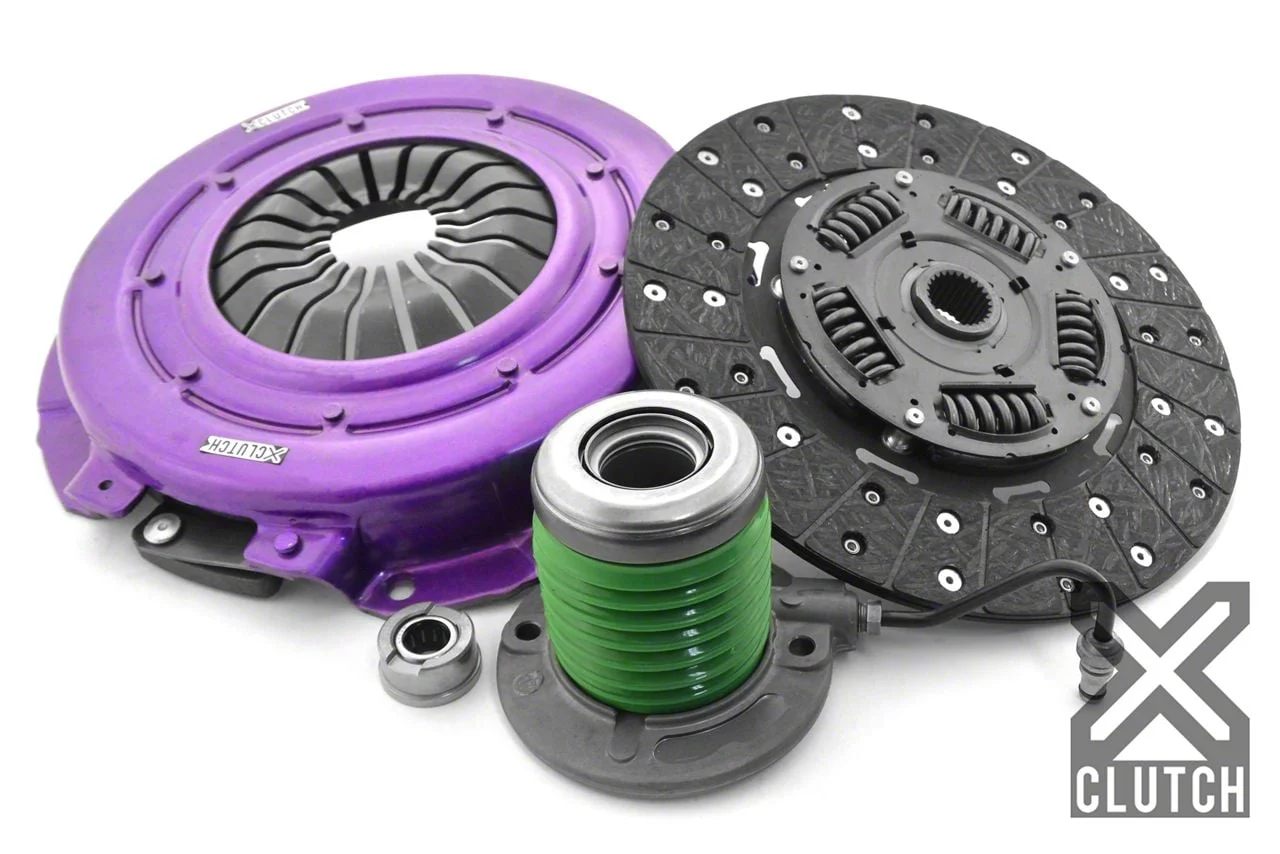 X-Clutch Stage 1 Single Sprung Organic Disc Clutch Kit with Hydraulic Release Bearing; 26-Spline (05-10 Mustang GT)
