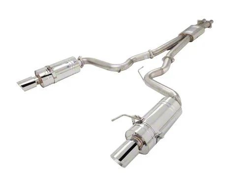XForce Twin 3-Inch Brushed Cat-Back Exhaust (15-17 Mustang GT Fastback)