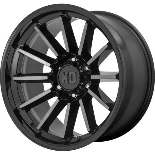 XD Luxe Gloss Black Machined with Gray Tint 6-Lug Wheel; 20x10; -18mm Offset (04-08 F-150)