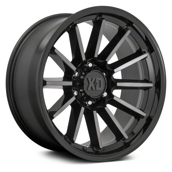 XD Luxe Gloss Black Machined with Gray Tint 6-Lug Wheel; 20x9; 18mm Offset (04-08 F-150)
