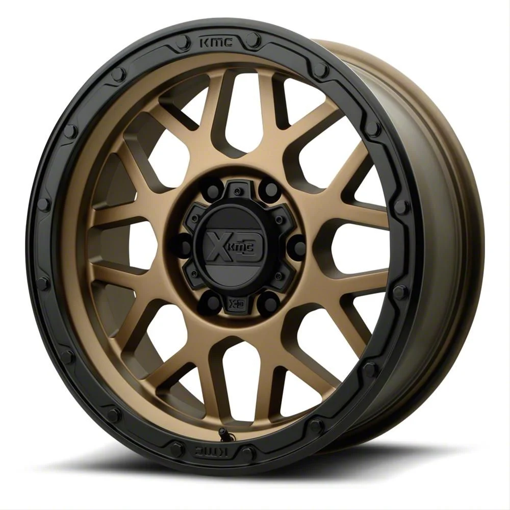 XD Grenade OR Matte Bronze with Matte Black Lip 6-Lug Wheel; 18x8.5; 0mm Offset (07-14 Tahoe)