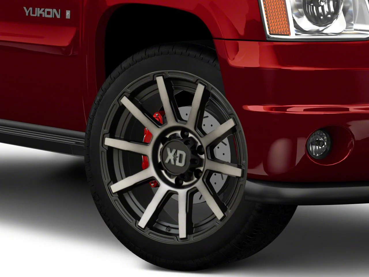 XD Outbreak Satin Black with Gray Tint 6-Lug Wheel; 22x10; 12mm Offset (07-14 Yukon)