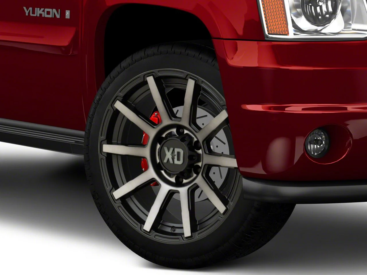 XD Outbreak Satin Black with Gray Tint 6-Lug Wheel; 22x10; -18mm Offset (07-14 Yukon)