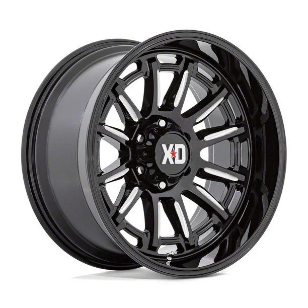 XD Phoenix Gloss Black Milled 6-Lug Wheel; 20x9; 18mm Offset (07-14 Yukon)