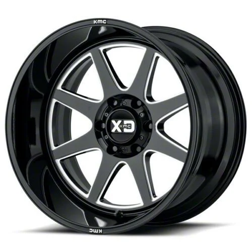 XD Pike Gloss Black Milled 6-Lug Wheel; 20x9; 0mm Offset (07-14 Yukon)