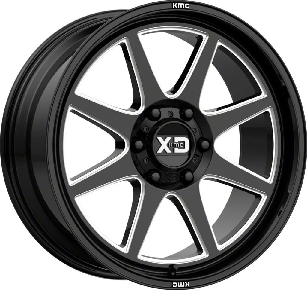 XD Pike Gloss Black Milled 6-Lug Wheel; 20x9; 18mm Offset (07-14 Yukon)