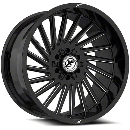 XF Offroad XF-239 Gloss Black Milled 6-Lug Wheel; 20x10; -12mm Offset (07-14 Yukon)