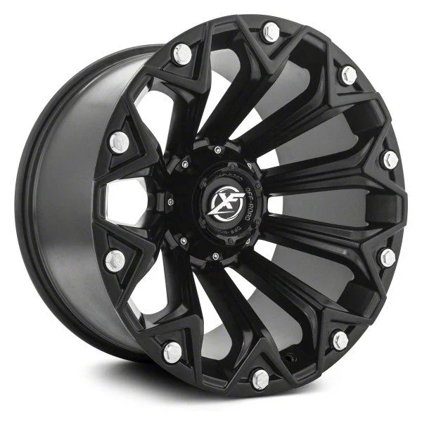 XF Offroad XF-212 Satin Black 5-Lug Wheel; 20x9; -12mm Offset (02-08 RAM 1500, Excluding Mega Cab)