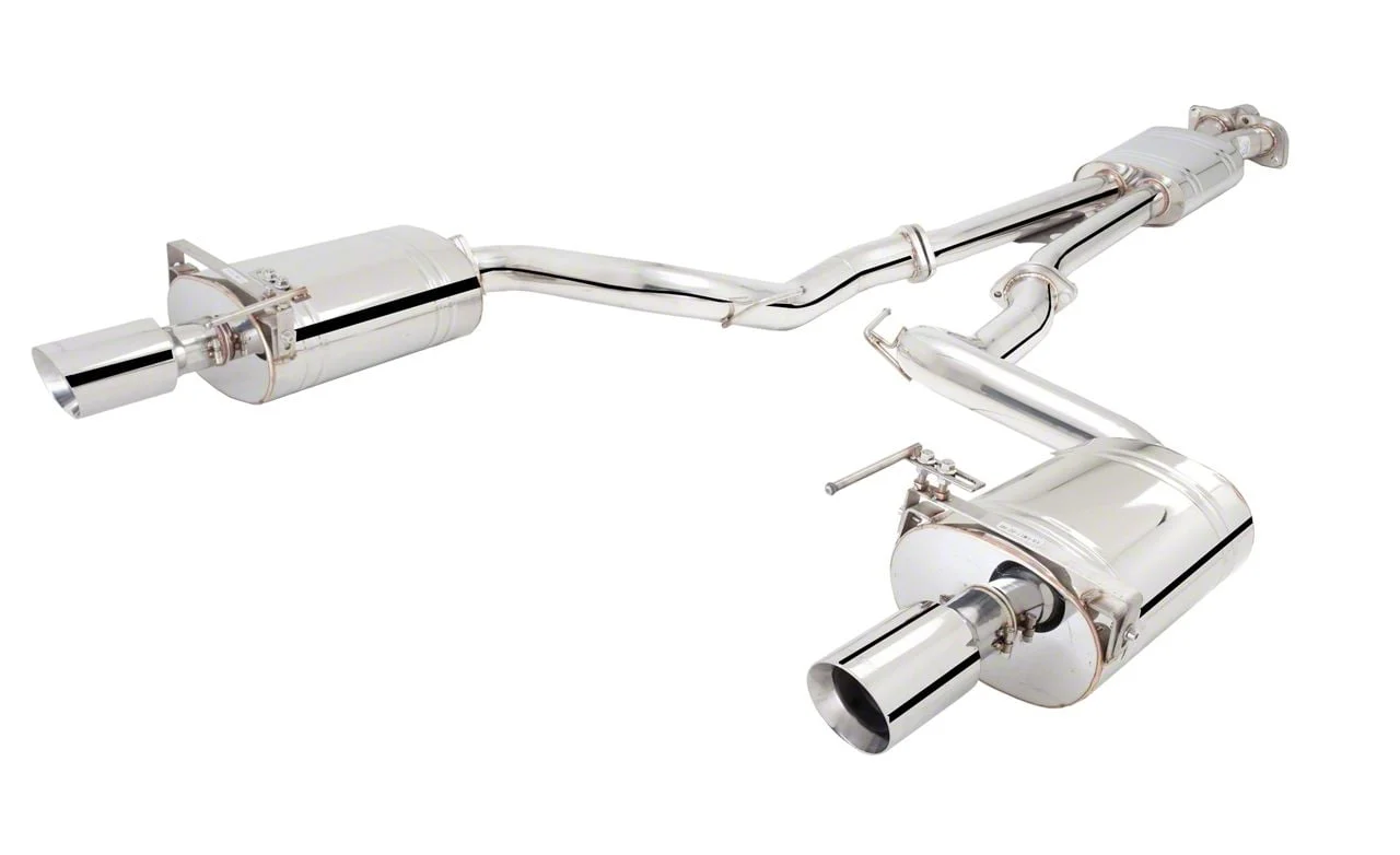 XForce Twin 2.50-Inch Cat-Back Exhaust with Oval Rear Mufflers (15-23 Mustang EcoBoost w/o Active Exhaust)