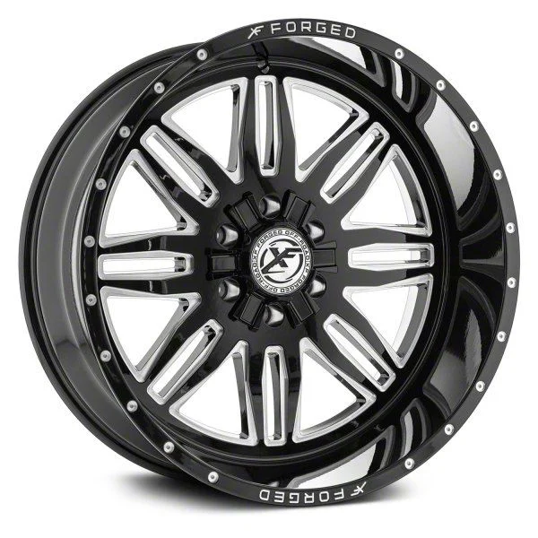 XFX Flow XFX-303 Gloss Black Milled 5-Lug Wheel; 18x10; 0mm Offset (02-08 RAM 1500, Excluding Mega Cab)