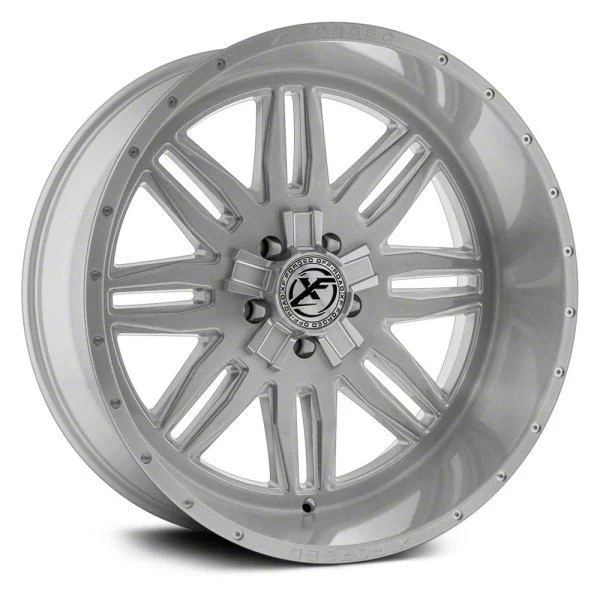 XFX Flow XFX-303 Brushed Milled 8-Lug Wheel; 24x12; -44mm Offset (11-14 Sierra 2500 HD)