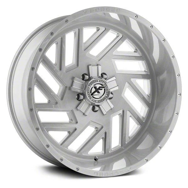 XFX Flow XFX-304 Brushed Milled 8-Lug Wheel; 24x12; -44mm Offset (11-14 Sierra 2500 HD)