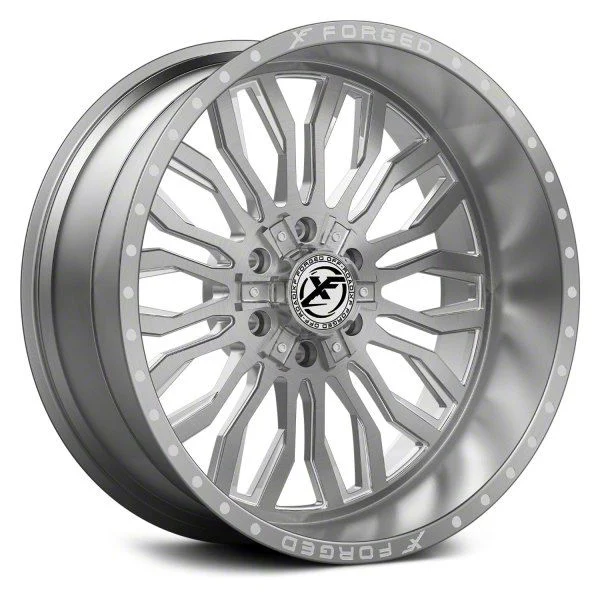 XFX Flow XFX-305 Brushed Milled 8-Lug Wheel; 24x14; -76mm Offset (11-14 Sierra 2500 HD)