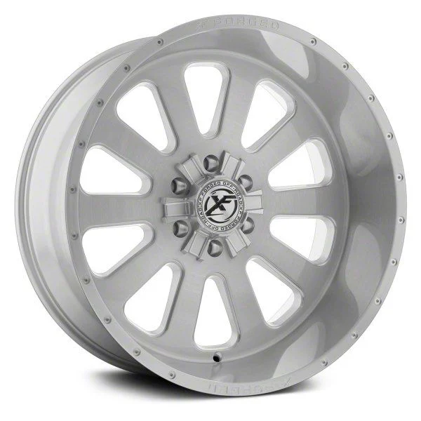 XFX Flow XFX-302 Brushed Milled 8-Lug Wheel; 20x12; -44mm Offset (07-10 Sierra 2500 HD)