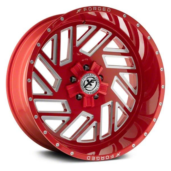 XFX Flow XFX-304 Red Milled 8-Lug Wheel; 20x12; -44mm Offset (07-10 Sierra 2500 HD)