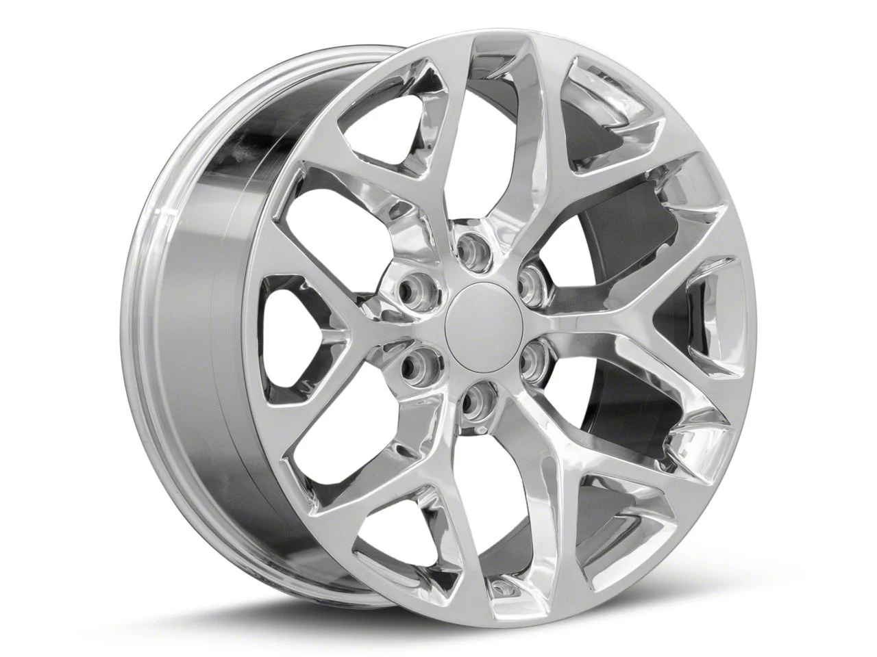 Chevy Snowflake Replica Chrome 6-Lug Wheel; 20x9; 27mm Offset (21-26 Yukon)